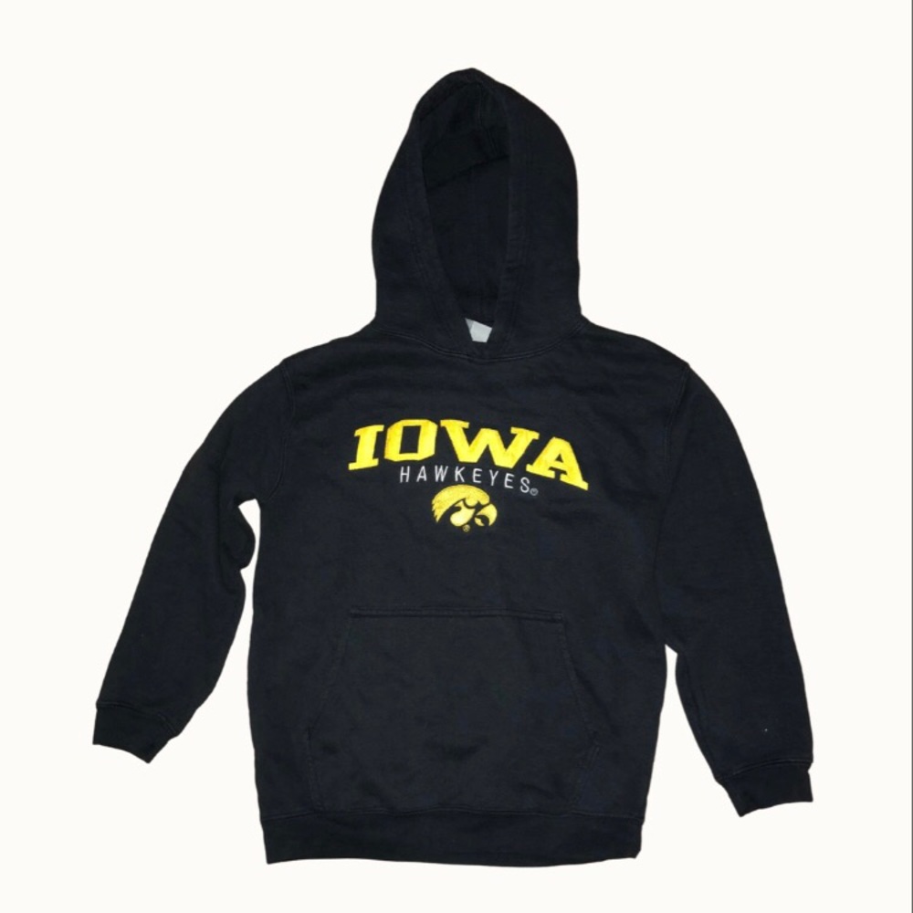 Kids Sporty‎ Iowa Hawkeyes Iowa University Black Hoodie Sz M